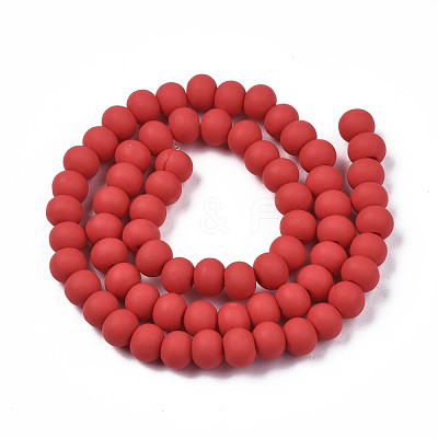 Handmade Polymer Clay Beads Strands CLAY-N008-053-08-1