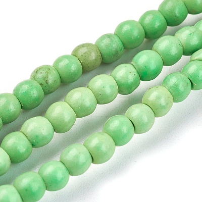 Synthetic Turquoise Beads Strands TURQ-G106-4mm-02-1