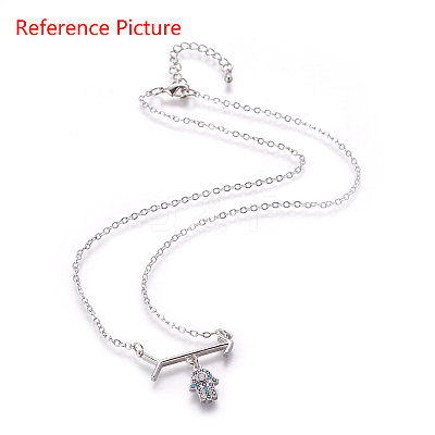 Brass Micro Pave Cubic Zirconia Pendants ZIRC-F098-25-1