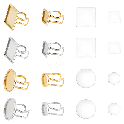 DIY Blank Dome Cuff Ring Making Kit DIY-DC0001-60-1