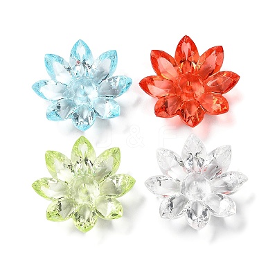 Transparent Acrylic Beads Caps SACR-A006-05-1