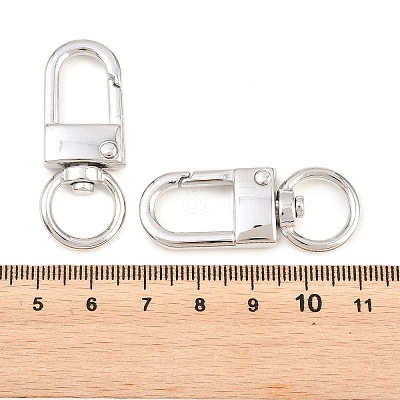 Alloy Swivel Claw Clasps PALLOY-P322-01P-1