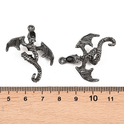 Alloy Rhinestone Pendants FIND-L027-01B-1