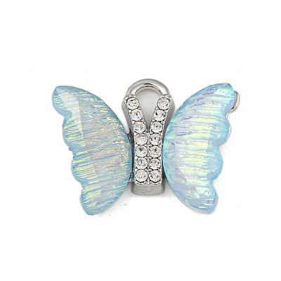 Iridescent Resin Pendants FIND-Z058-07P-02-1
