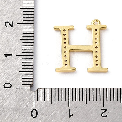 Rack Plating Brass Micro Pave Cubic Zirconia Pendant KK-H449-76G-02-1