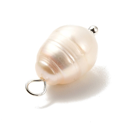 Natural Cultured Freshwater Pearl Pendants PALLOY-JF00942-02-1