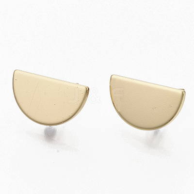 Brass Stud Earring Findings KK-T056-12G-NF-1