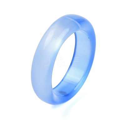 Dyed & Heated Natural Agate Finger Rings for Women RJEW-Z075-02R-1