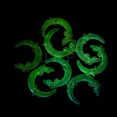 Luminous UV Plating Opaque Acrylic Beads OACR-Q204-31-1
