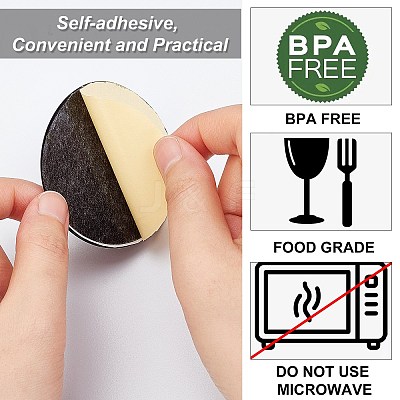 12Pcs Silicone Drink Coasters AJEW-GF0004-48D-1