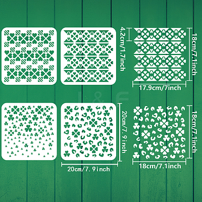 PET Hollow Out Drawing Painting Stencils DIY-WH0394-0157-1