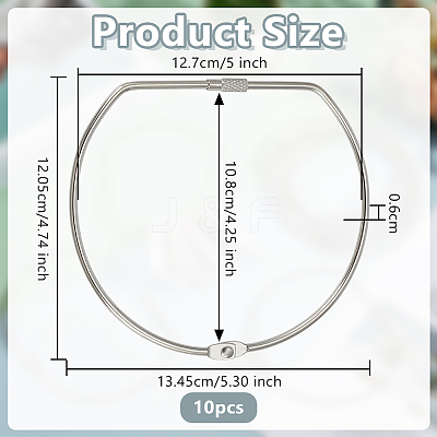 Iron Loose Leaf Book Binder Hinged Rings DIY-WH0723-097P-1