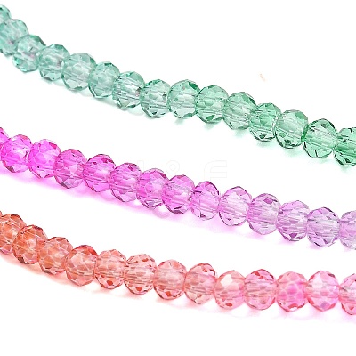 Transparent Painted Glass Beads Strands DGLA-A034-T2mm-A03-1