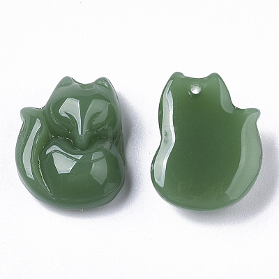 Spray Painted Glass Pendants GLAA-N035-09A-A02-1