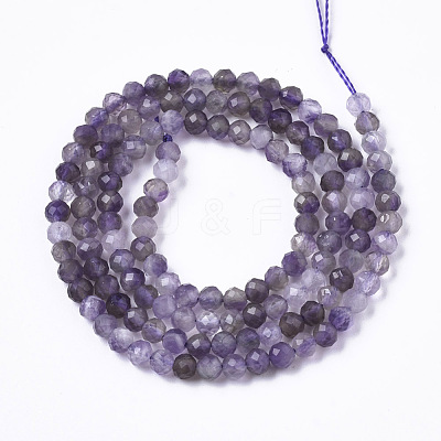 Natural Amethyst Beads Strands G-R465-03B-1