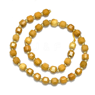 Natural Yellow Mookaite Beads Strand G-I376-D53-01-1