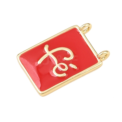 Brass Enamel Pendants KK-L251-01G-A01-1