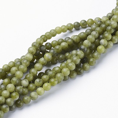 Natural Taiwan Jade Beads Strands X-GSR4MMC032-1