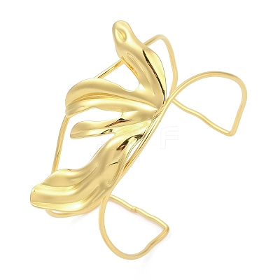 304 Stainless Steel Cuff Bangles for Women BJEW-M082-07G-1