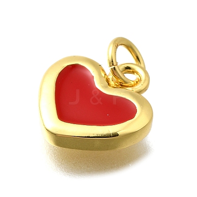 Brass with Enamel Pendants KK-D295-26G-01-1