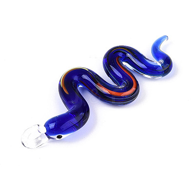 Handmade Lampwork Big Pendants LAMP-N034-17D-1