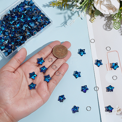 100Pcs Electroplate Glass Charms GLAA-ME0001-26-1