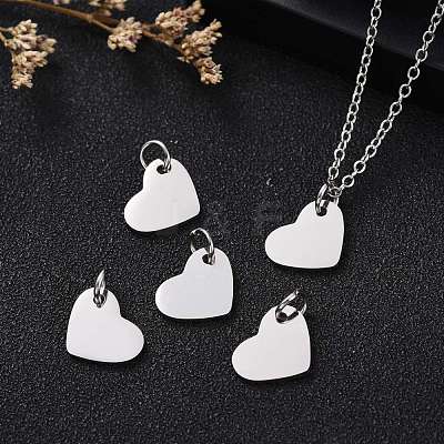 Tarnish Resistant 201 Stainless Steel Stamping Blank Tag Charms STAS-S105-T618-1-1