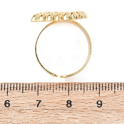 Ocean Brass Cuff Open Rings RJEW-Z129-01G-04-1