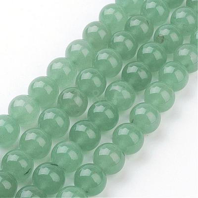Natural Green Aventurine Beads Strands GSR10mmC024-1