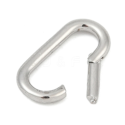 Brass Spring Gate Rings KK-S527-01P-B-1