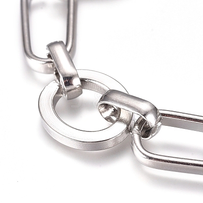 Tarnish Resistant 304 Stainless Steel Chain Bracelets BJEW-L661-06P-1