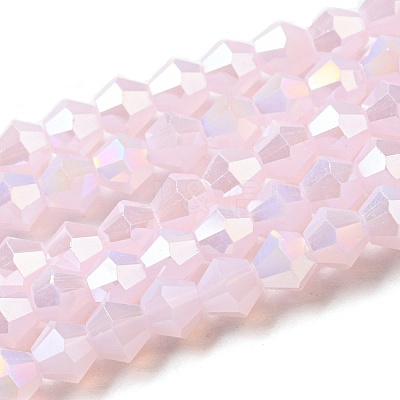 Imitation Jade Electroplate Glass Beads Strands EGLA-A039-J2mm-B02-1