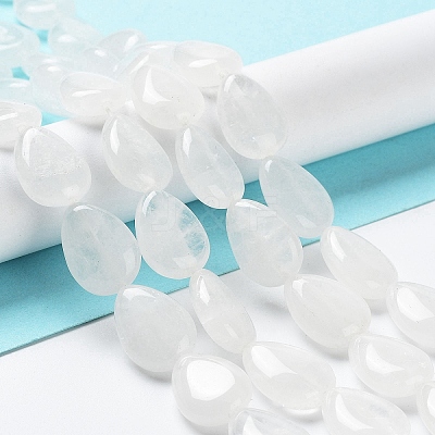 Natural Teardrop Quartz Crystal Beads Strands G-L242-15-1