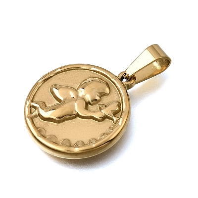 304 Stainless Steel Pendants STAS-G400-03G-02-1