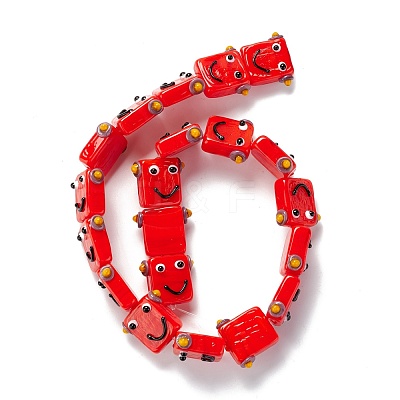 Handmade Lampwork Beads Strands LAMP-D015-07E-1
