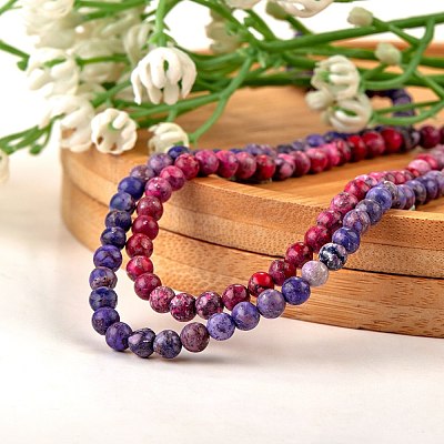 2 Strands 2 Colors Natural American Turquoise Beads Strands G-SZ0001-34A-1