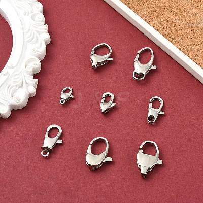 304 Stainless Steel Lobster Claw Clasps FIND-CJ0005-27-1