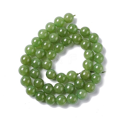 Natural White Jade Beads Strands G-I334-06B-1