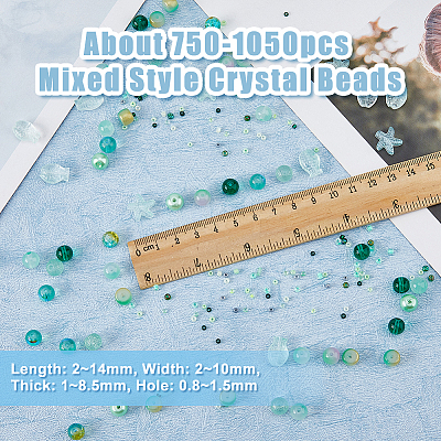 3 Bags Glass Beads GLAA-DC0001-37C-1