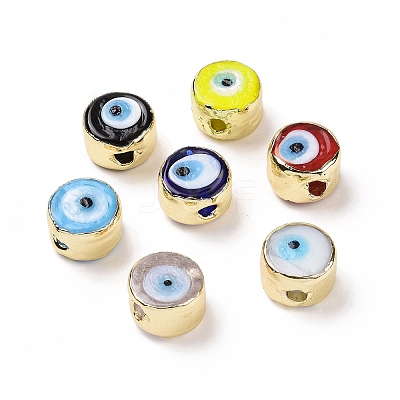 Handmade Evil Eye Lampwork Beads LAMP-P057-05G-1
