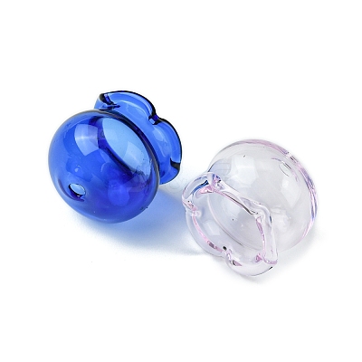 10Pcs 5 Colors Jellyfish Glass Bead Cone GLAA-FS0001-81-1