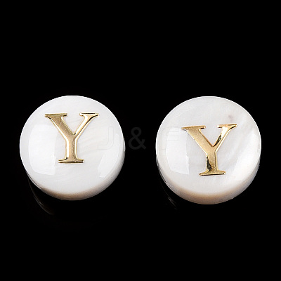 Natural Freshwater Shell Beads SHEL-N036-01Y-1