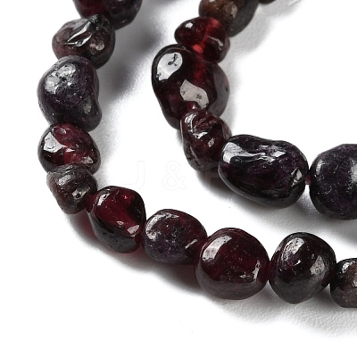 Natural Garnet Beads Strands G-P497-01C-40-1