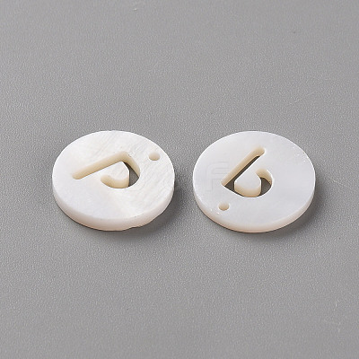 Natural Freshwater Shell Pendants LS-SHEL-Q311-008P-1