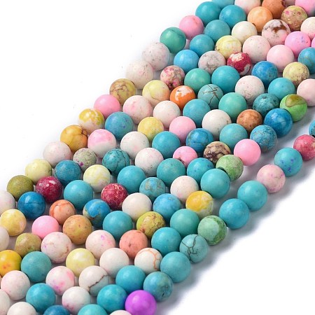 Natural Howlite Beads Strands G-C180-20-1