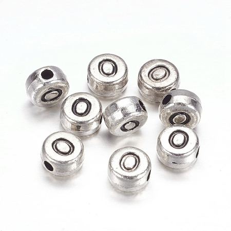 Alloy Letter Beads PALLOY-G190-AS-O-1