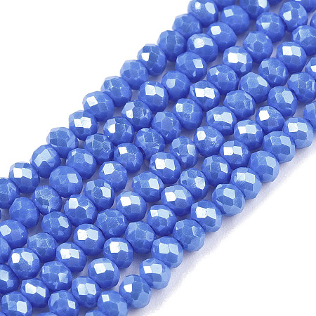 Electroplate Glass Beads Strands EGLA-A044-P2mm-A32-1