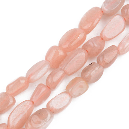 Natural Sunstone Beads Strands G-S359-163-1