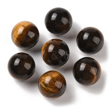 Natural Tiger Eye No Hole Sphere Beads G-K353-04D-04-1