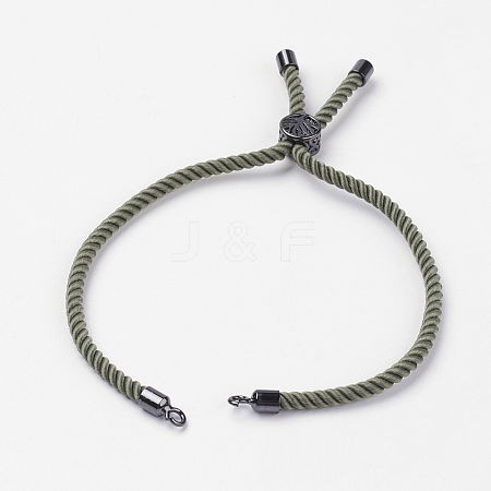 Nylon Twisted Cord Bracelet Making MAK-K006-03B-1